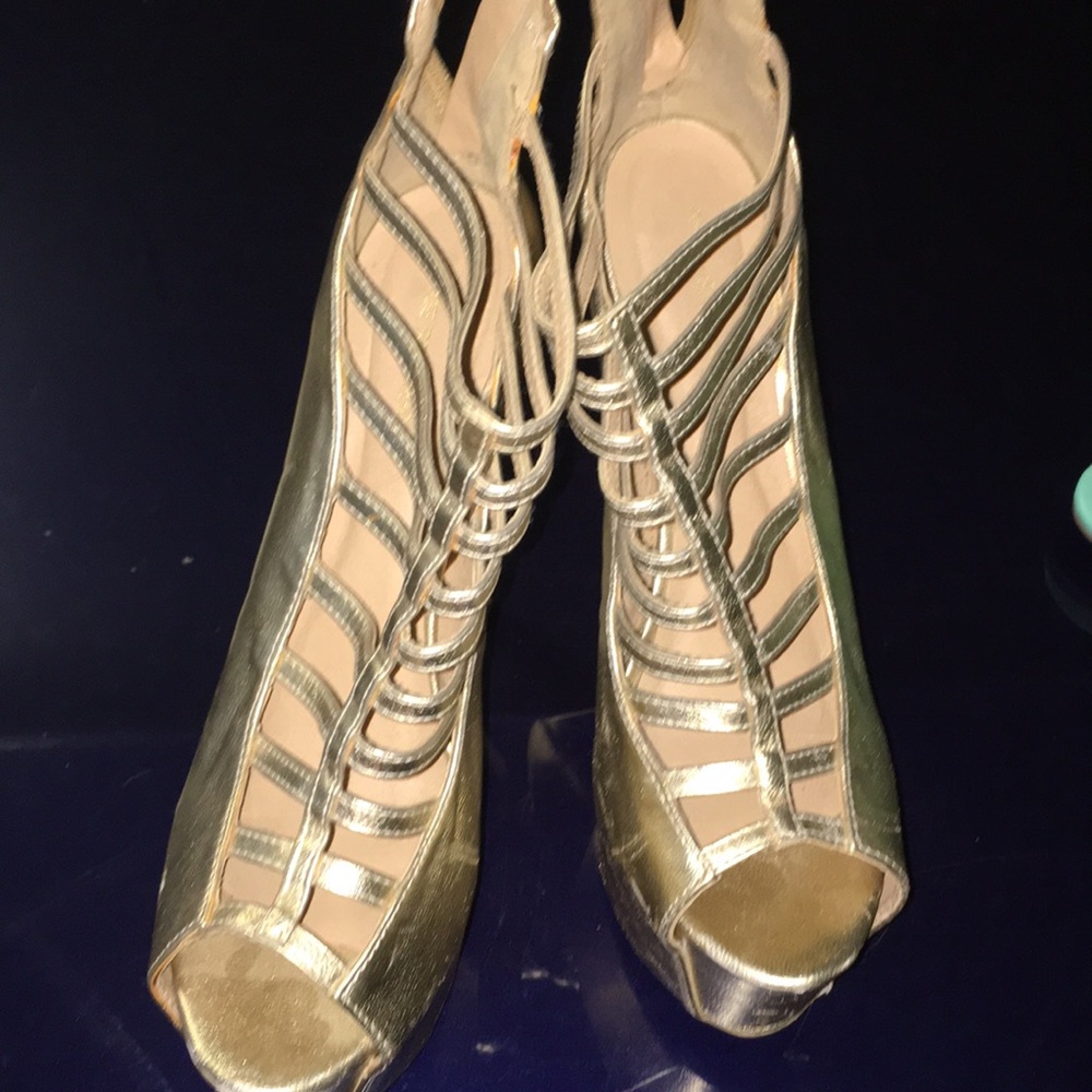 Gold heels